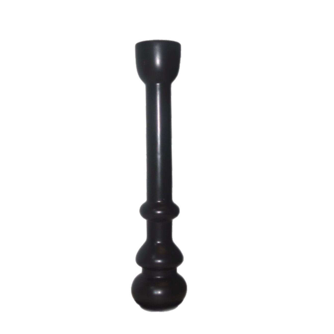 Tall Black Candleholder
