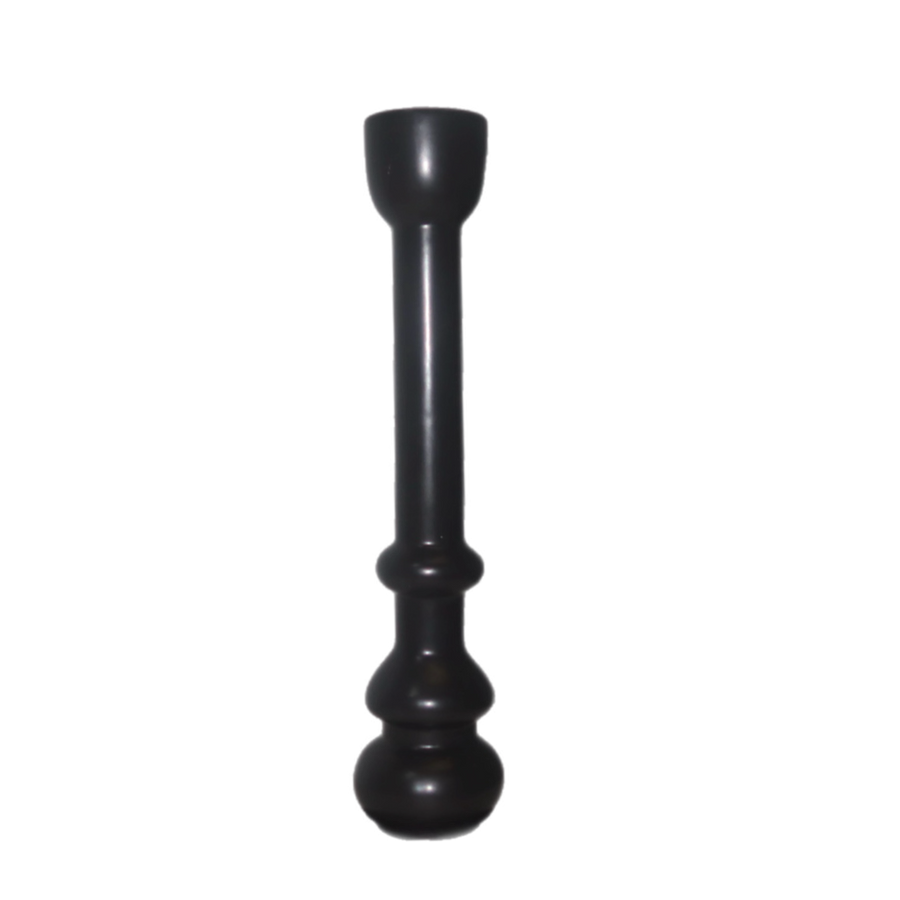 Tall Black Candleholder