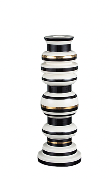 Black & White Candle Holder